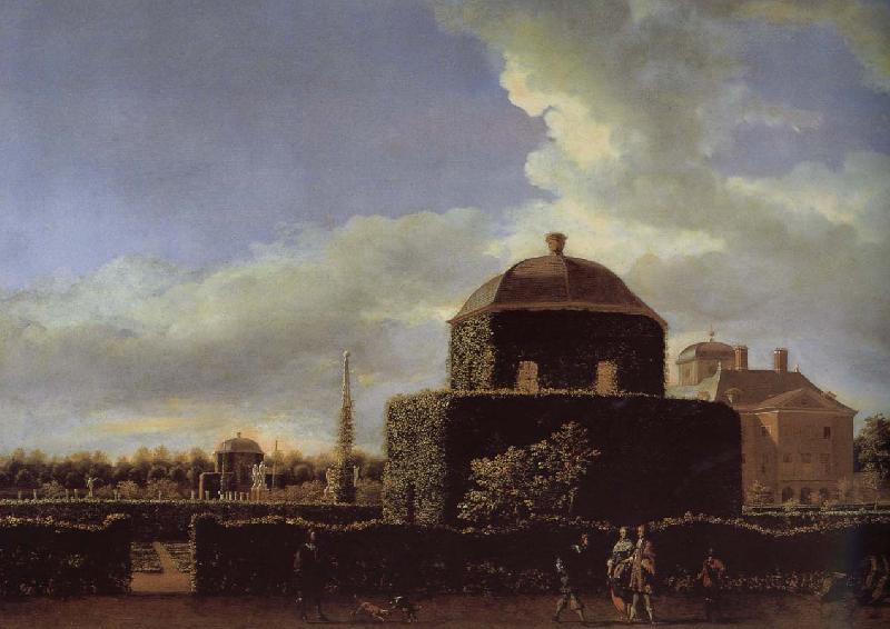 Jan van der Heyden Side of Castle Garden France oil painting art